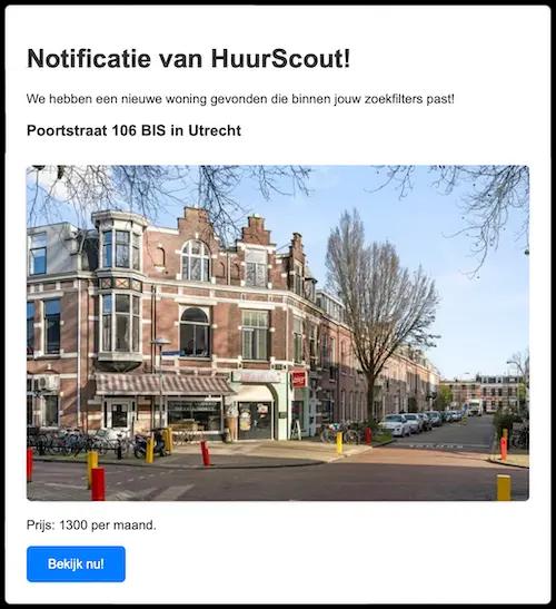 HuurScout notification example